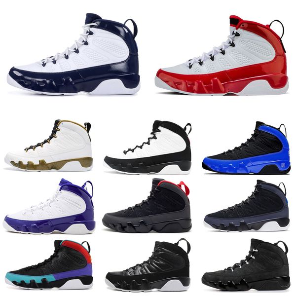 

9 9s men basketball shoes jumpman gym red racer blue 3m reflective black white anthracite unc mens trainers outdoors sports sneakers 7-13