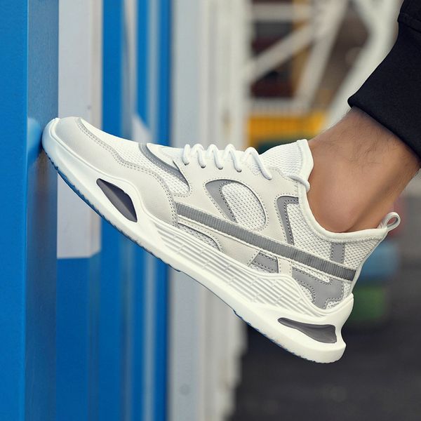 

new running shoes breathable mesh couple sports shoes lace-up rubber sole sports casual zapatilla de hombre