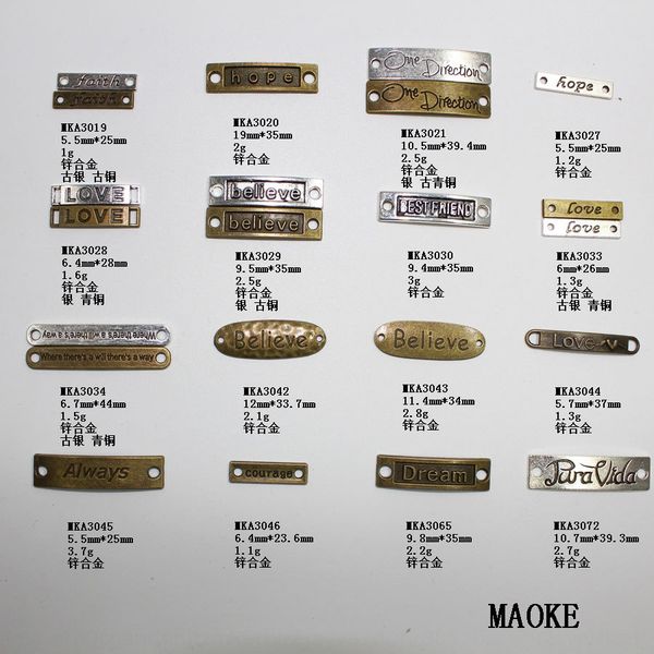 

diy zinc alloy accessories oval square tag bracelet various geometric pendant-shaped diy pendant pendant necklace accessories, Silver