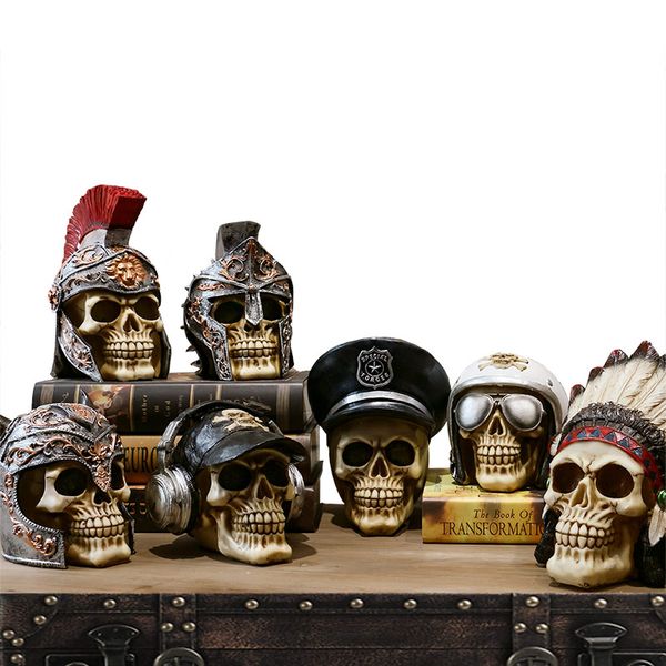 

american retro skull car decoration car ornaments interior dashboard decoration birthday gift creative home scenes