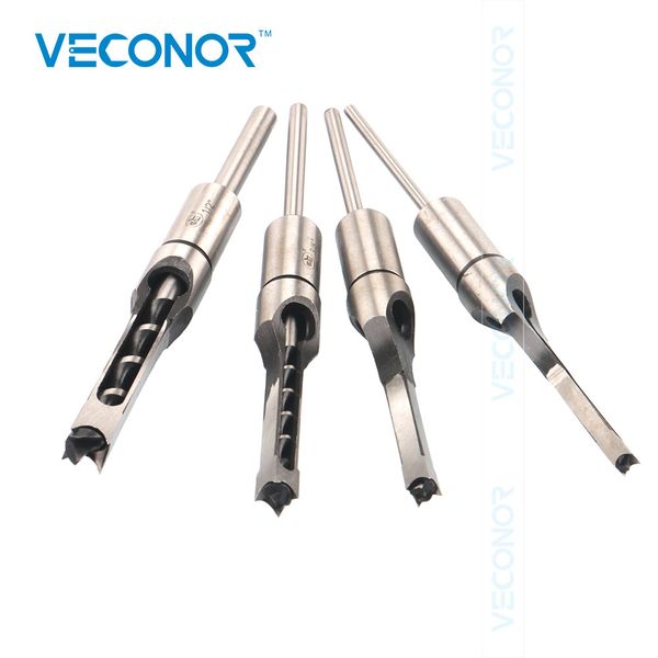 

4pcs 1/4" 5/16" 3/8" 1/2" hole saw drill bit auger mortising chisel carve woodworking tools high speed steel