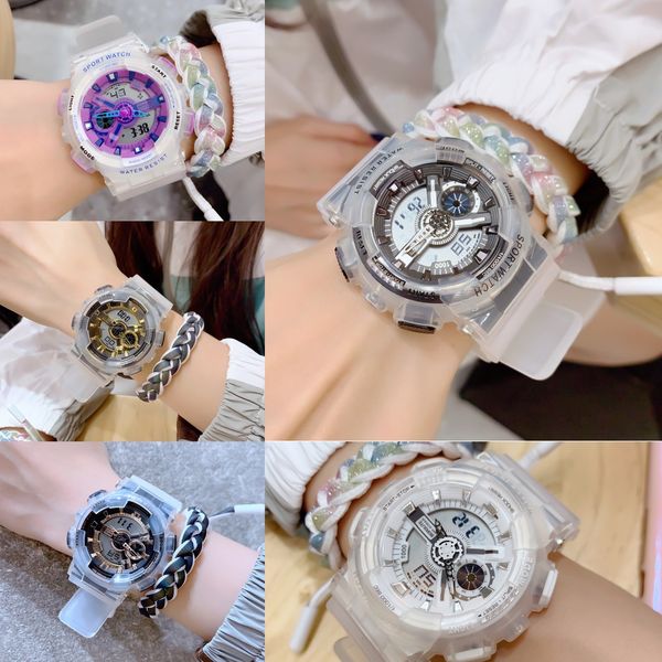 

ufbjf student couple wo waterproof sports electronic men's trendy electronic watch fashion women's watch luo zhixiang the same sty, Blue