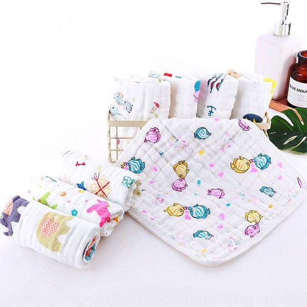 

six-layer pure cotton gauze maternal and child newborn face baby square square saliva towel handkerchief baby saliva towel