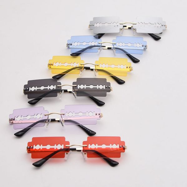 

mimiyou novel blade shape sunglasses women dance party retro fashion sunglasses men brand uv400 eyeglasses shades, White;black
