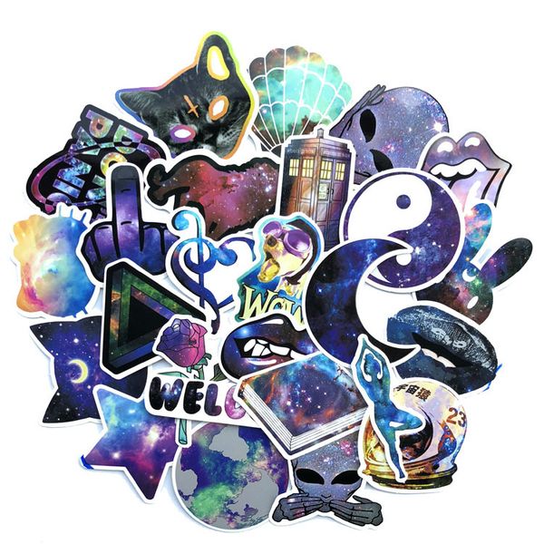 

10 sets = 420pcs galaxy star series stickers stationery computer graffiti stickers