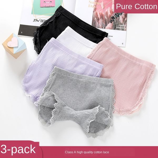 

girls anti-light children lace cotton four-legged safety underwear safety pants pants baby boxer underwear thin base shorts, Camo