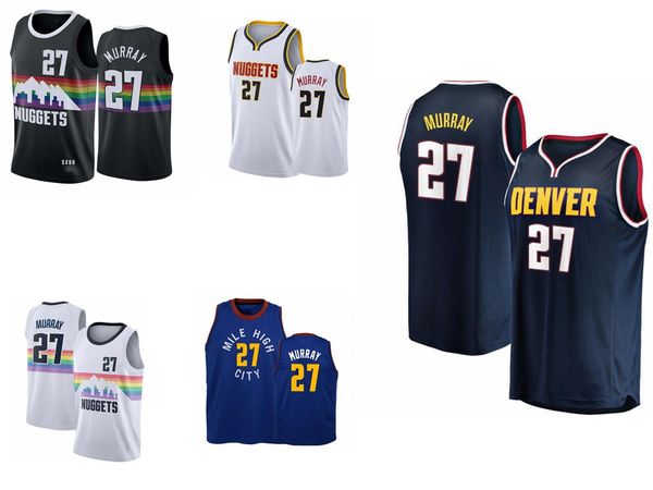 

mendenvernuggets#jamal27murray core basketball players on the court basketball jersey;the swing man sews a basketball jersey, Black;red
