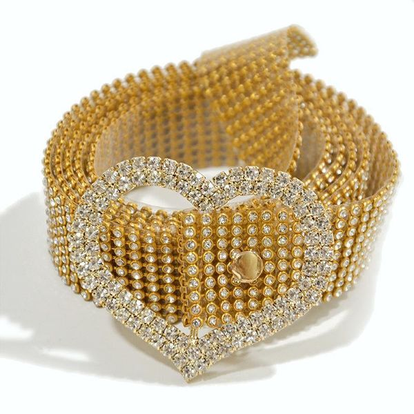 

fashion shiny crystal belt women 9 rows full rhinestone shiny waistband casual party dress belt waist chain ale belts, Black;brown