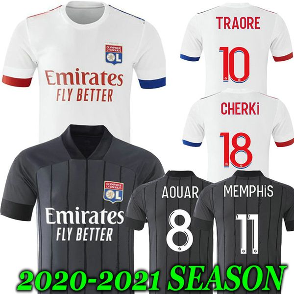 

20 21 maillot de foot olympique lyonnais lyon soccer jersey 2020 2021 maillot de lyon football shirt traore memphis ol lyon jersey shirts, Black;yellow