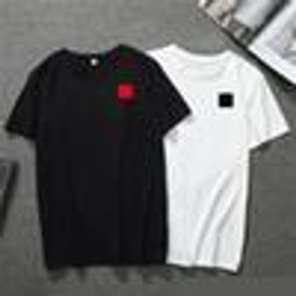 

2020 новая дизайнер мужской футболки европейский американская популярное небольшого красное сердце печати футболки мужчины женщин пара роско, White;black