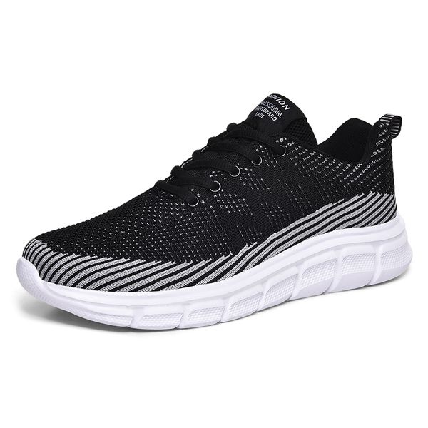 

men's lace up casual sports running shoes tennis walking shoes 0219