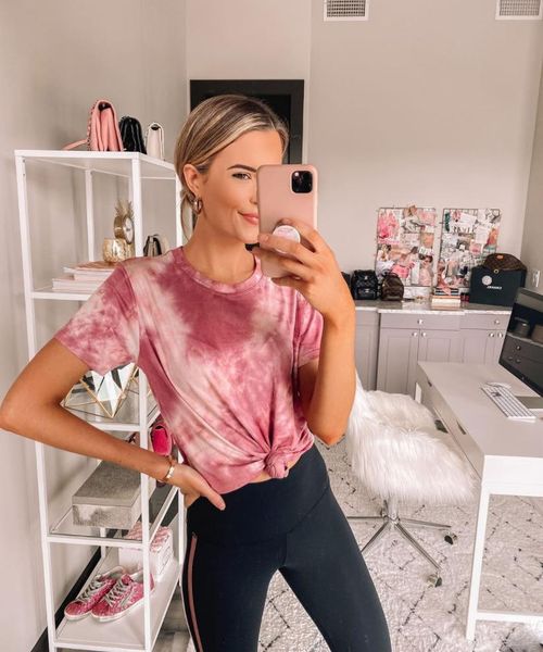 

ebaihui tie dye woman tshirts pink black harajuku t-shirt short sleeve women tees o-neck kpop loose streetwear tshirts d457, White