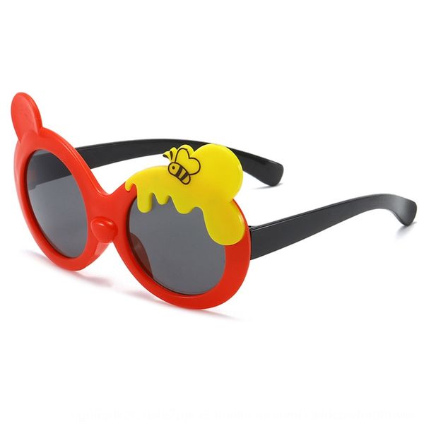 

classic children's sun sun sun little bee baby bear cartoon various optional glasses trendy children's glasses, Blue