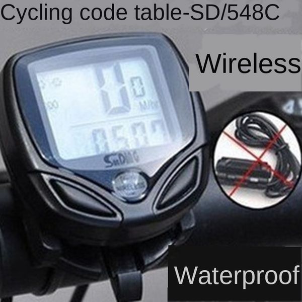 

b8ykk sundingi shundong wireless code speedo 548c chinese english waterproof sundingi shundong wireless bicycle code meter speedometer bicyc