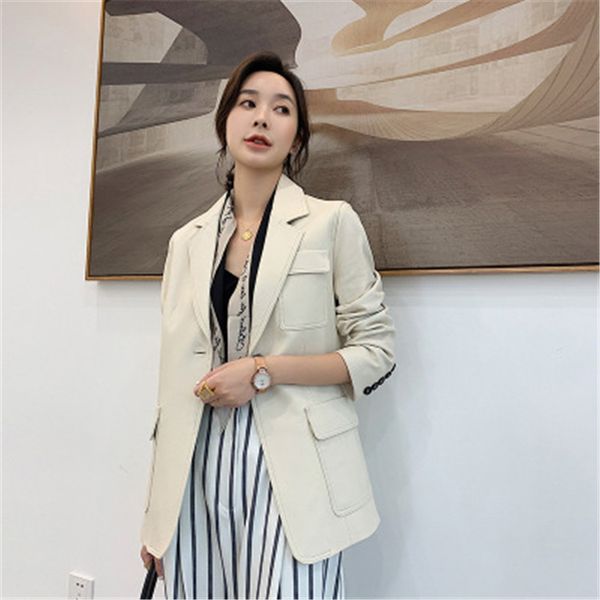 

2020 женщины весна подлинная real sheep leather jacket r16, Black