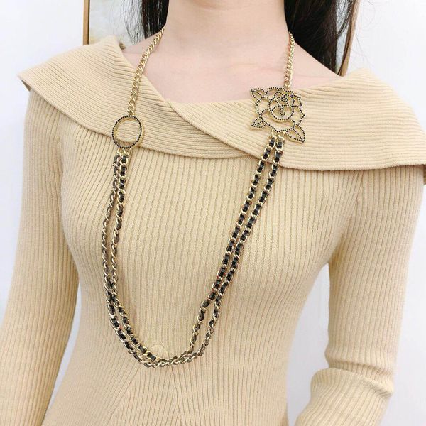 

have stamps fashion brand designer necklace sweater chain lady women party wedding lovers gift engagement luxury jewelry for bride with box