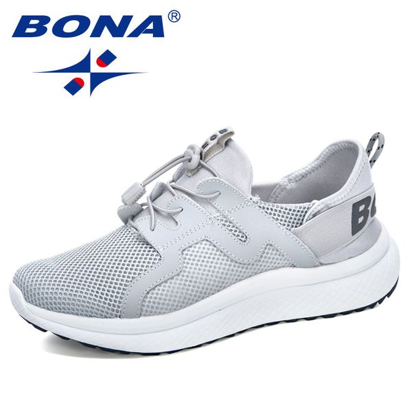

bona 2020 новый popullar стиль повседневная обувь мужчины walking дышащий без проскальзывания обуви человек mesh открытый кроссовки обувь му, Black