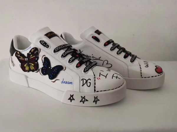 

2020v high-end custom men's and women's classic graffiti daily low-casual sports shoes, fashionable wild trend couple party sh, Black