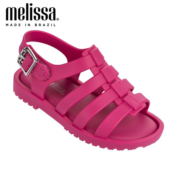 

mini melissa classic roman boys girls jelly shoes 2020 new summer beach shoes melissa sandals kids sandals girls children sandal t200708, Black;red
