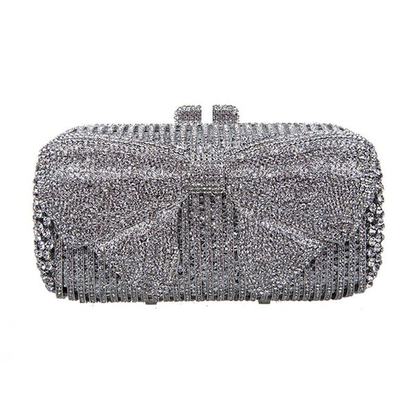 

crystal bag knot pattern evening bags metallic wedding purse hollow out rhinestone party bag crystal clutch dhl shipping free