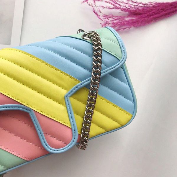 

women bags crossbody bag new fashion women shoulder bag gold chain bag colourful cross body messenger handbag purses