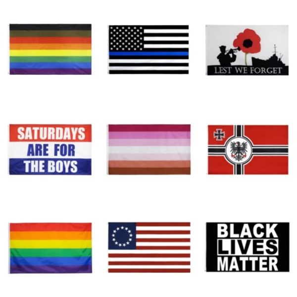 

6styles black lives matter flag banner i cannot breath for parade flags outdoor party supplies banner flags 90*150cm 100pcs t1i2010#373