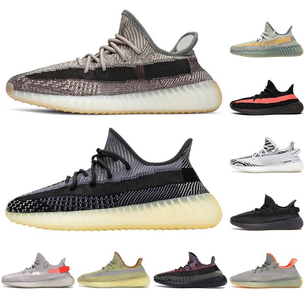 

kanye west zebra cinder tail light men women running shoes earth desert sage zyon yecheil non-reflective oreo sports sneakers mens trainer