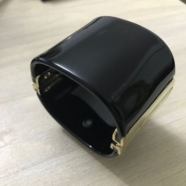 

fashion transparent bracelet acrylic designer bracelets superior quality designer charms for bracelets logo women bracelet, Black