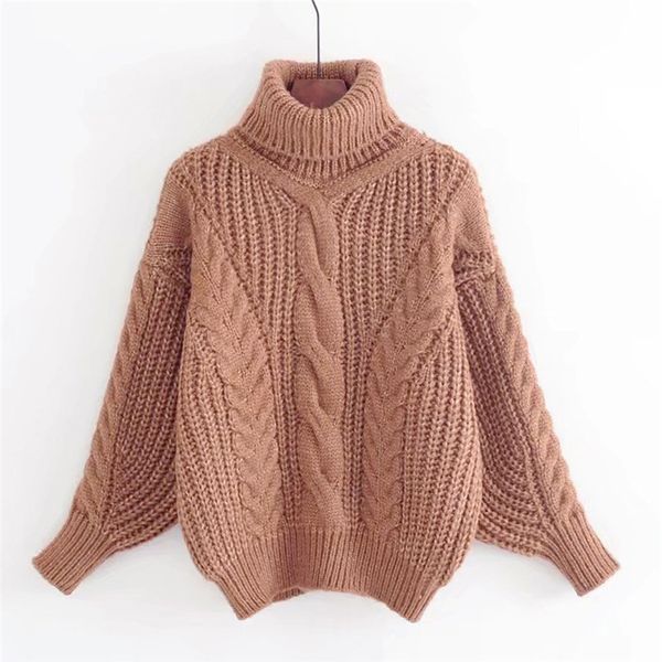 

pull femme nouveaute 2019 autumn winter casual women turtleneck long sleeves pink knitted sweater elegant solid ladies pullover, Black;gray