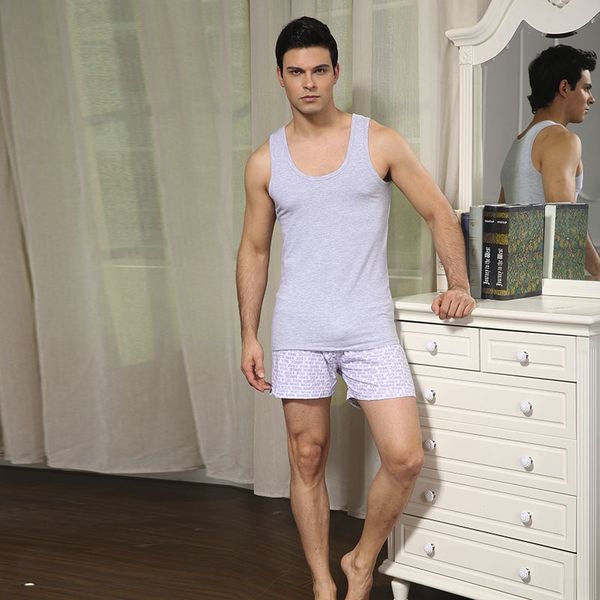 

summer men' cotton vest t-shirt vest lycra sports t-shirt comfortable breathable cool no pilling no deformation elastic, White;black