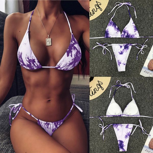 

direct delivery push up unpadded brazilian bikini set women colors bandeau bikini set swimsuit bathing suits bikini 2020, White;black