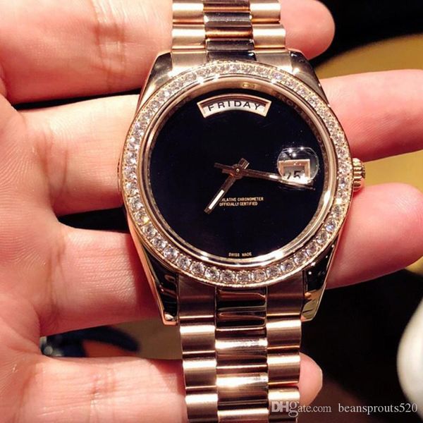 

watches high-quality men's watch, perfect big day and small calendar dial, super luminous needle double sapphire glass, folding buckle, Slivery;brown