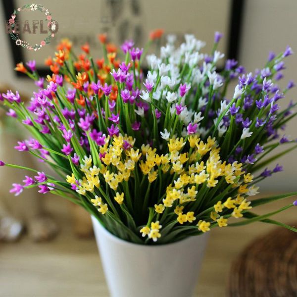

1pc artificial flowers mini plastic grass plant flower silk flower wedding arrangement home decoration 6 colours