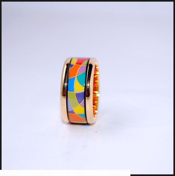 

enjoy life series 18k gold-plated enamel rings ring for women band rings for gift, Silver