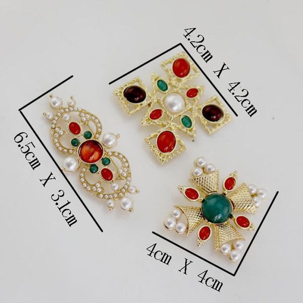 

retro baroque pearl brooch luxury designer brooch suit lapel pin famous jewelry accessories with fast shipping, Gray