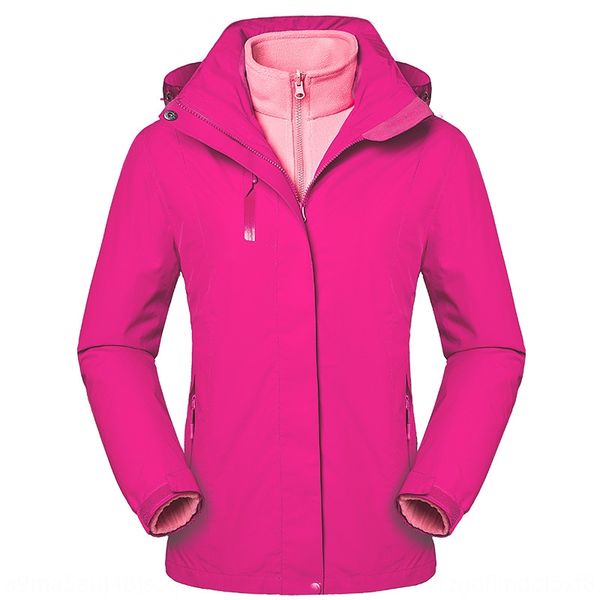 

sawa4 two-piece outdoor large size pure color couple sports thickened three-in-one ski suit two-piece outdoor large jacketsize pure color co, Blue;black