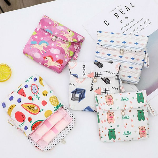 

large capacity travel cosmetic bag women sanitary receiving bag cute cotton makeup case pouch toiletry wash beaut kit girl