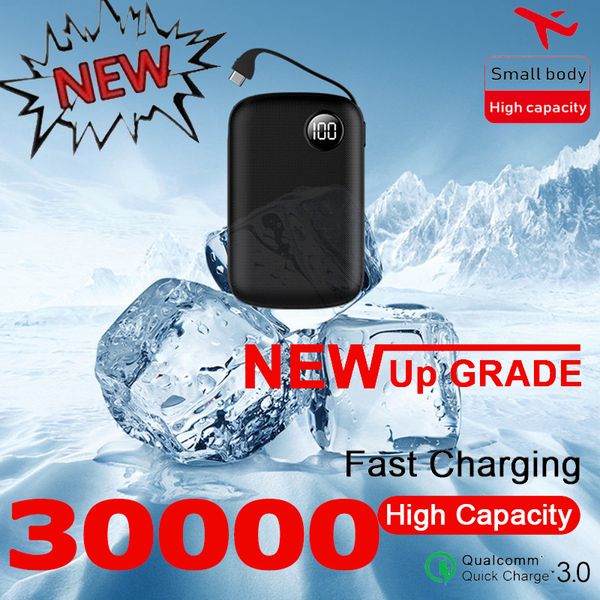 

large capacity mini power bank 30000mah portable outdoor travel suitable for samsung xiaomi iphone