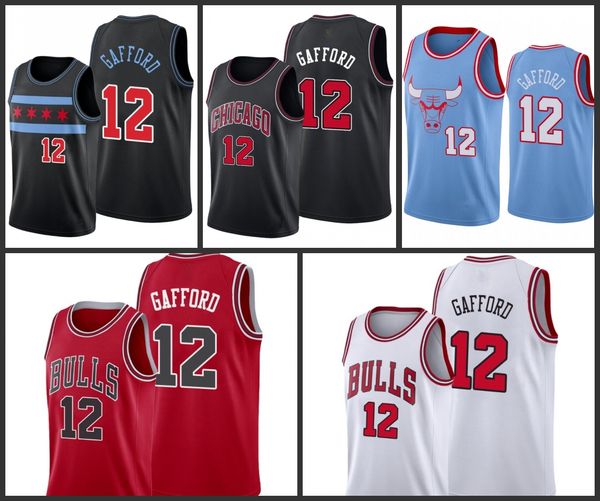

chicago bulls daniel gafford men city basketball jersey, Black