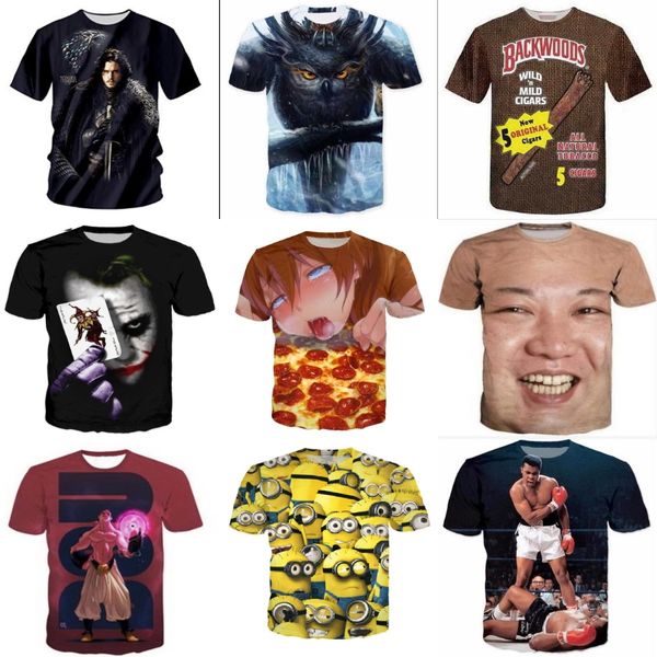 

cildren and 3d printed t sirt omme casual sort sirt cosplay tsirt gaming boy funny t sirts#919, White;black