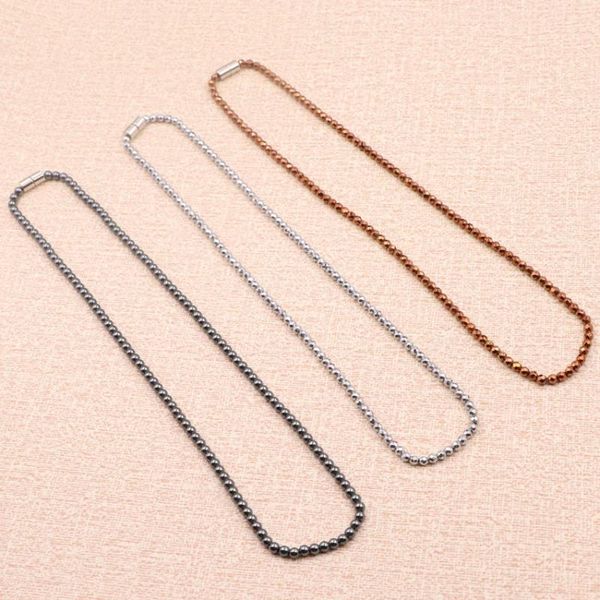 

new fashion tiny necklace for womem natural hematite stone beads short chain statement necklace choker clavicle jewelry 16"a959, Golden;silver