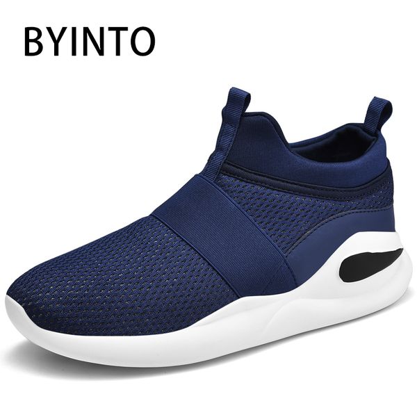 

size 39-46 men tennis sport shoes super light breathable mesh sneakers gym slip-on sock footwear chaussure homme tenis masculino