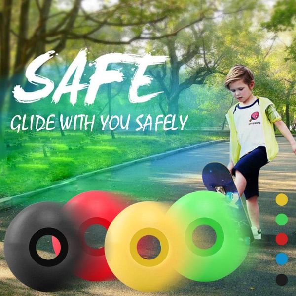 

skateboarding rocker wheels downspeed skateboard accessories 4pcs/set sport cool boarders pu entertainment