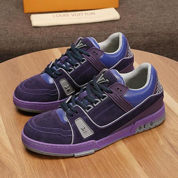 

fashion men shoes luxury sneakers breathable chaussures pour hommes trainer sneaker mens shoes casual with origin box fashion sneakers, Black