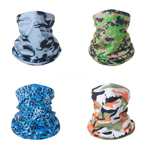 

magic turban outdoor riding sunscreen uv protection cold ice silk turban solid color camouflage skull scarf suitable for everybody#228#759, Black