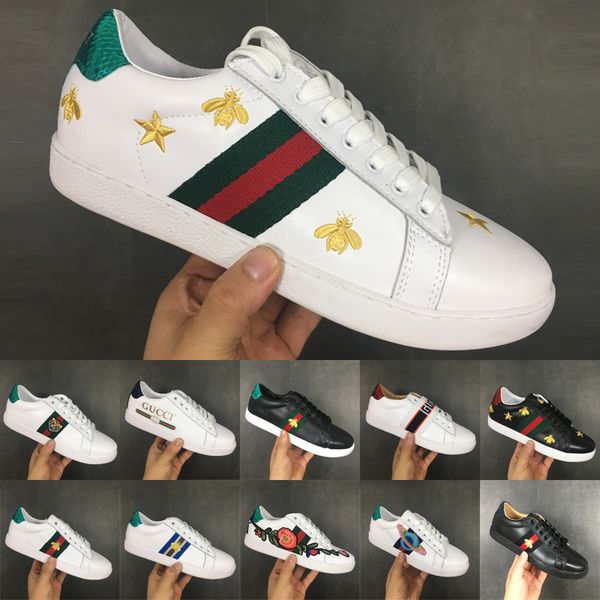 

2020 luxury designer men women sneaker casual shoes italy brand bee stripes shoe walking sports trainers