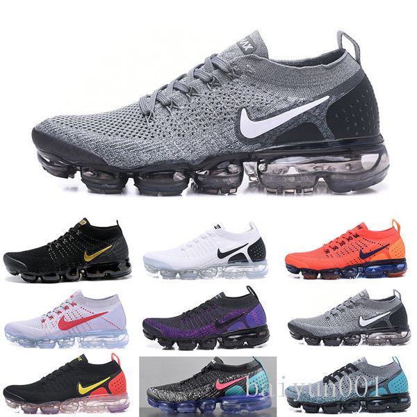 

men running shoes women air fly 2.0 sneakers trainers sports athletic corss hiking jogging walking outdoor shoes knit t-6fr, Black