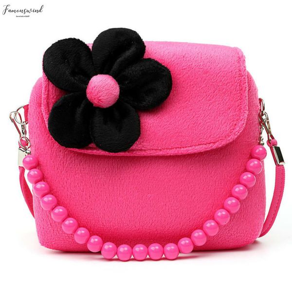 

lovely baby girls mini messenger bag cute plush cartoon baby small coin purses children handbags kids shoulder bags bolsa