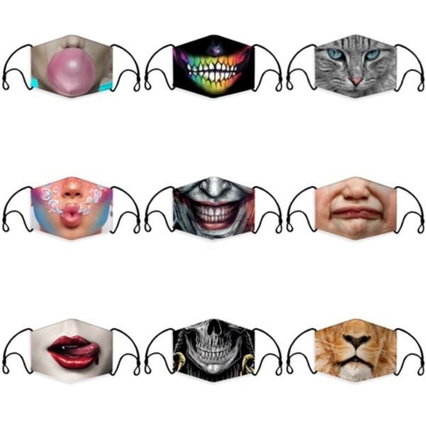 

fashion butterfly pattern 3d printing designer face mask ice silk reusable face masks out door sport riding masks designer mask wx20-5#277