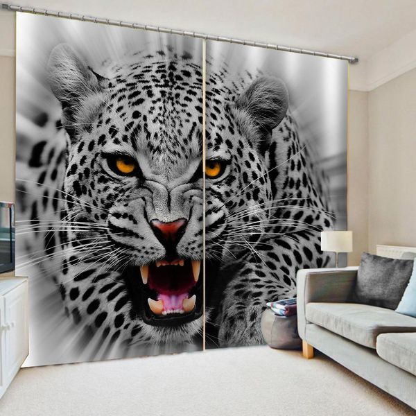 

luxury blackout 3d window curtains for living room bedroom europe tiger curtains